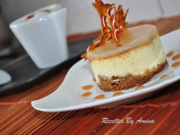 Cheesecake Poires chocolat blanc et caramel - photo 2