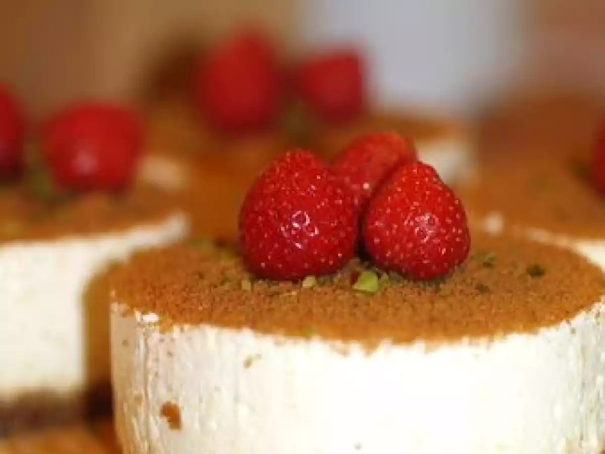 Cheesecake rhubarbe et spéculoos (sans cuisson)