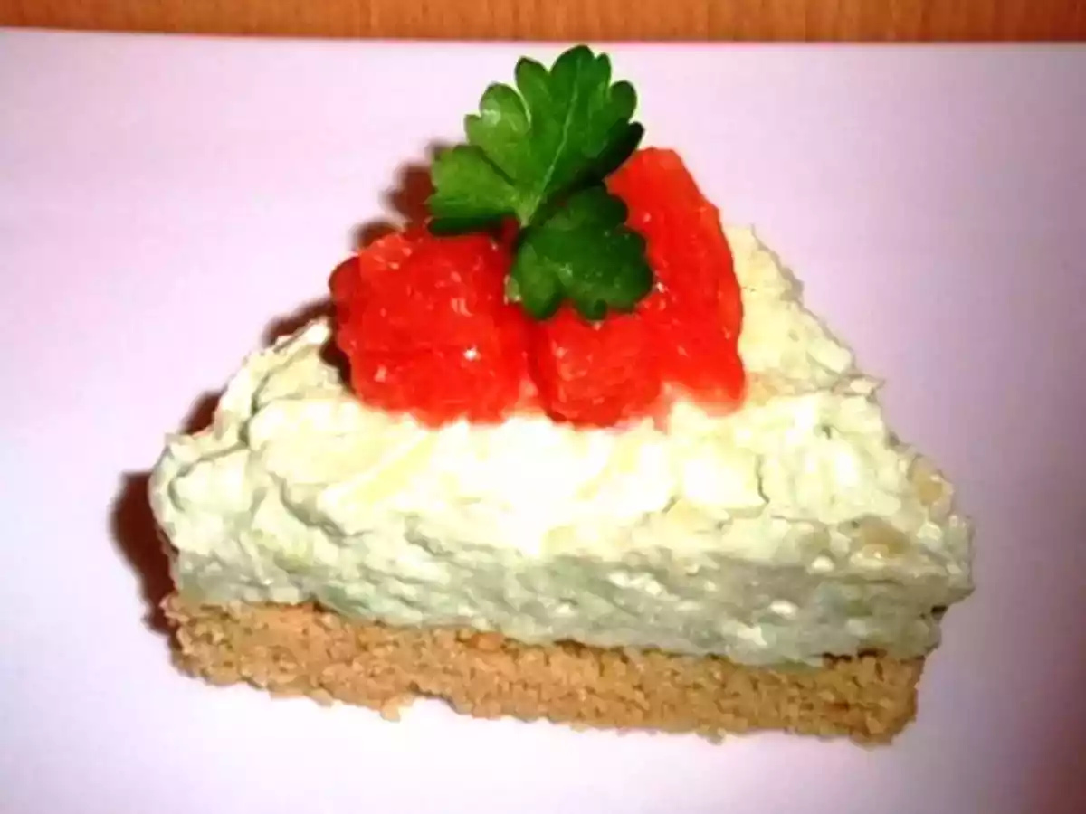 Cheesecake salé à l'avocat & pamplemousse