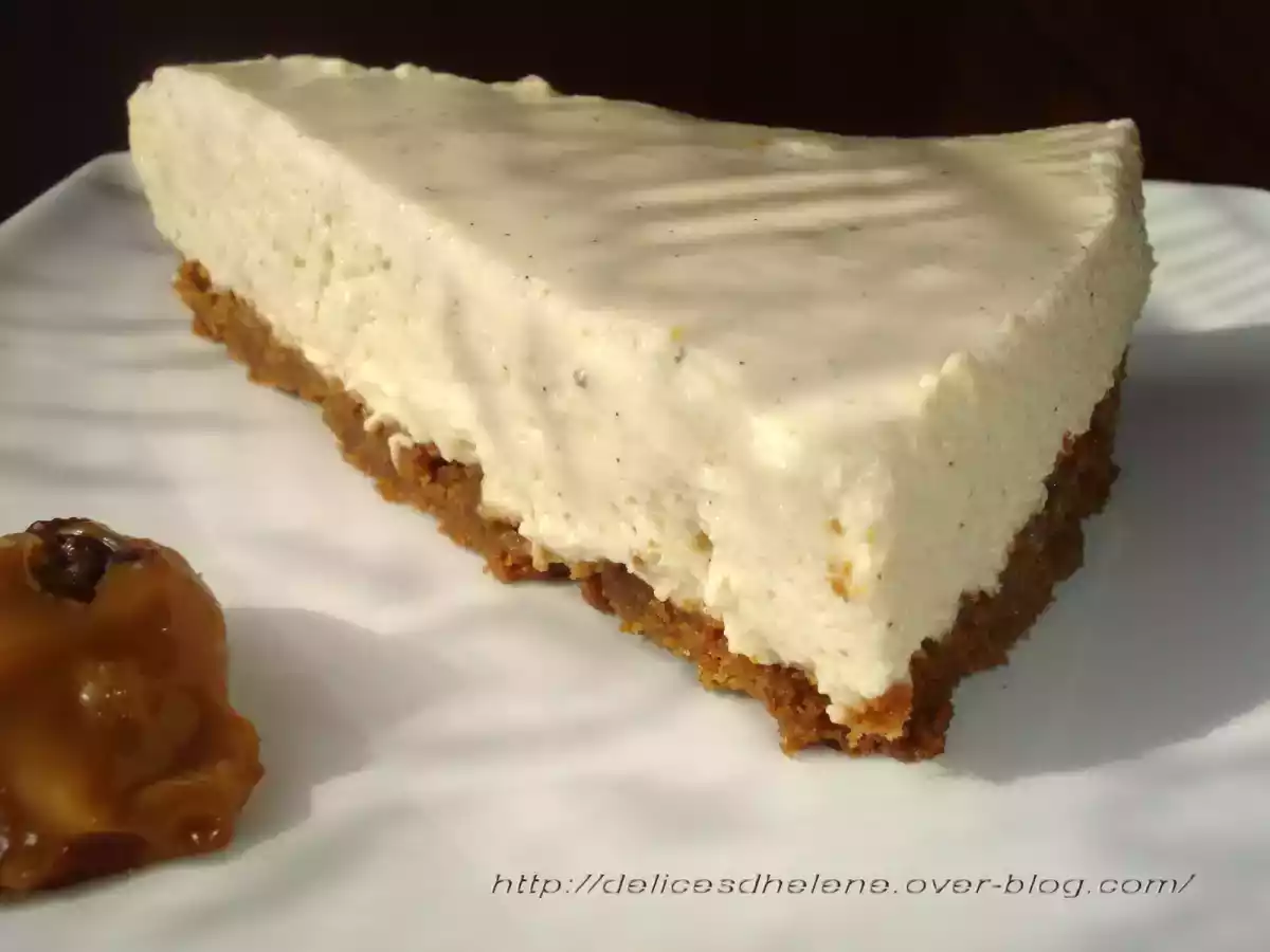 CHEESECAKE SANS CUISSON A LA CONFITURE DE LAIT