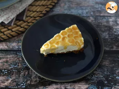 Cheesecake sans cuisson au citron et au miel (tuto déco gâteau), photo 2