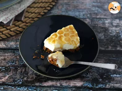 Cheesecake sans cuisson au citron et au miel (tuto déco gâteau), photo 4