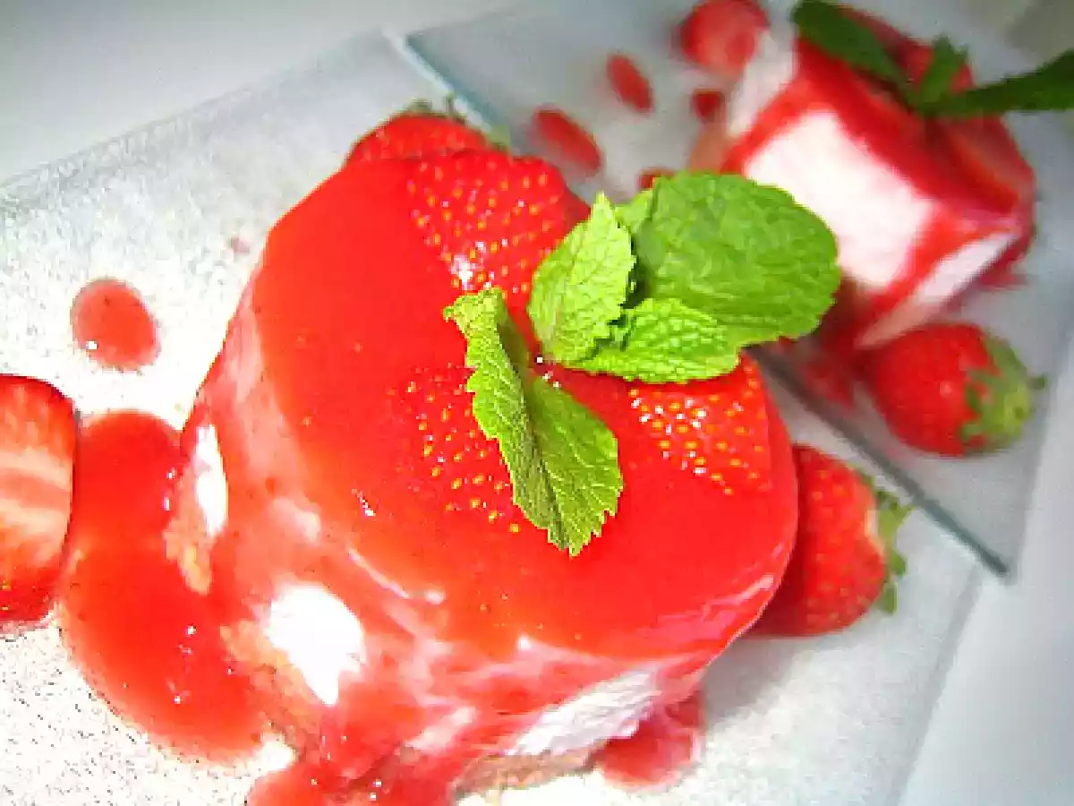 Cheesecake sans cuisson -fraises- fève Tonka!! - photo 2