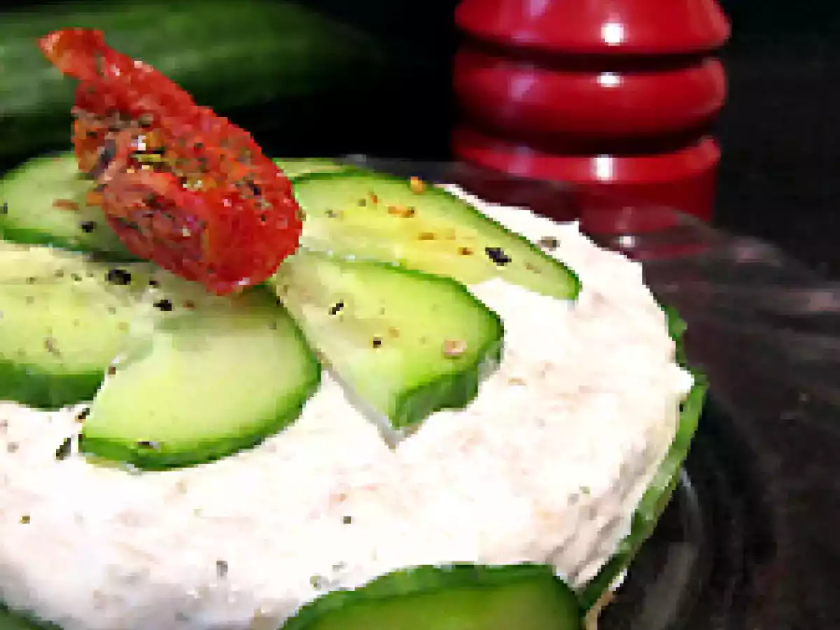 Cheesecake thon et concombre