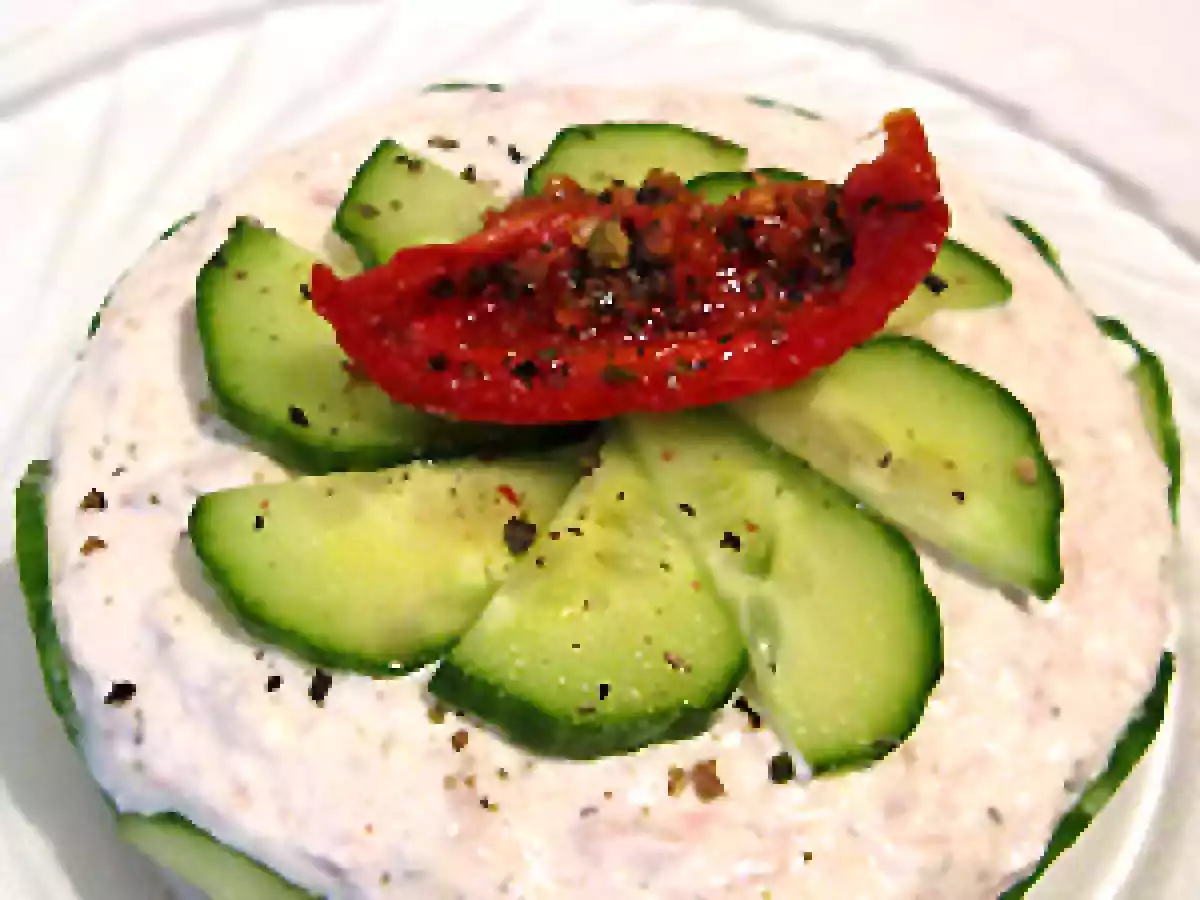 Cheesecake thon et concombre - photo 2