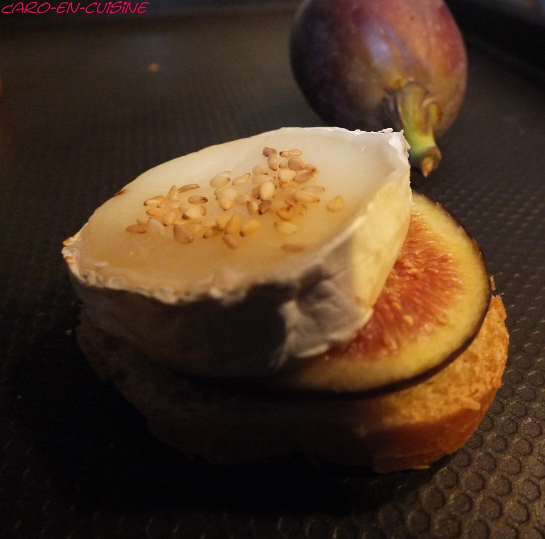 Chèvre chaud à la figue et au miel Recette Ptitchef