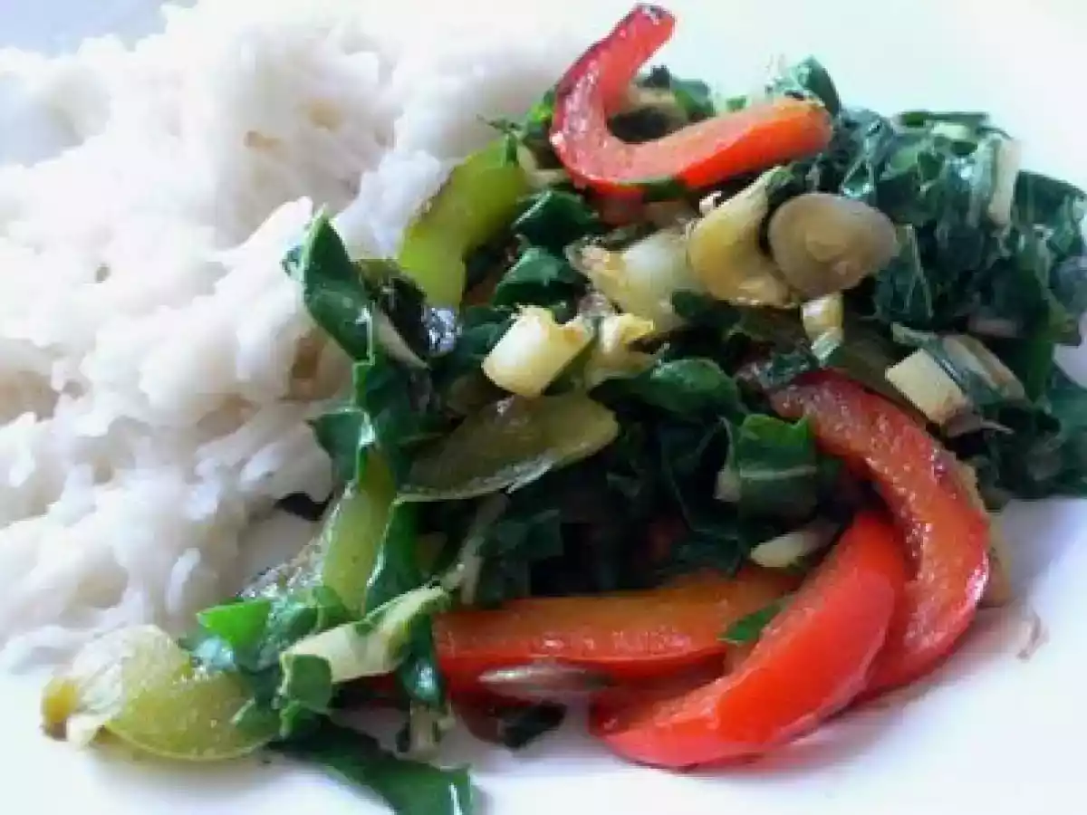 Chiffonnade de blettes au gingembre