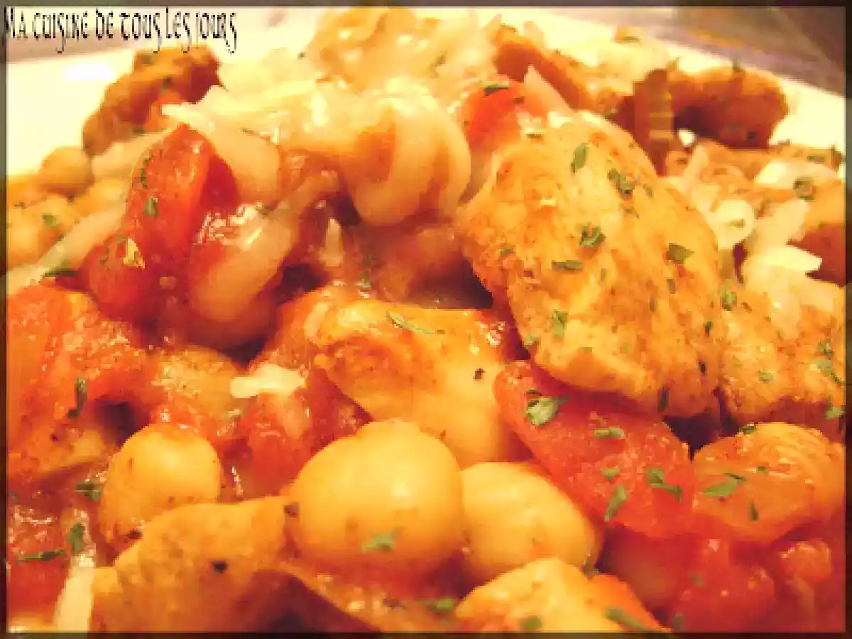 Chili au poulet et aux pois chiches