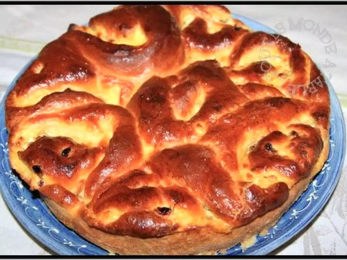 Chinois à la crème pâtissière et aux raisins