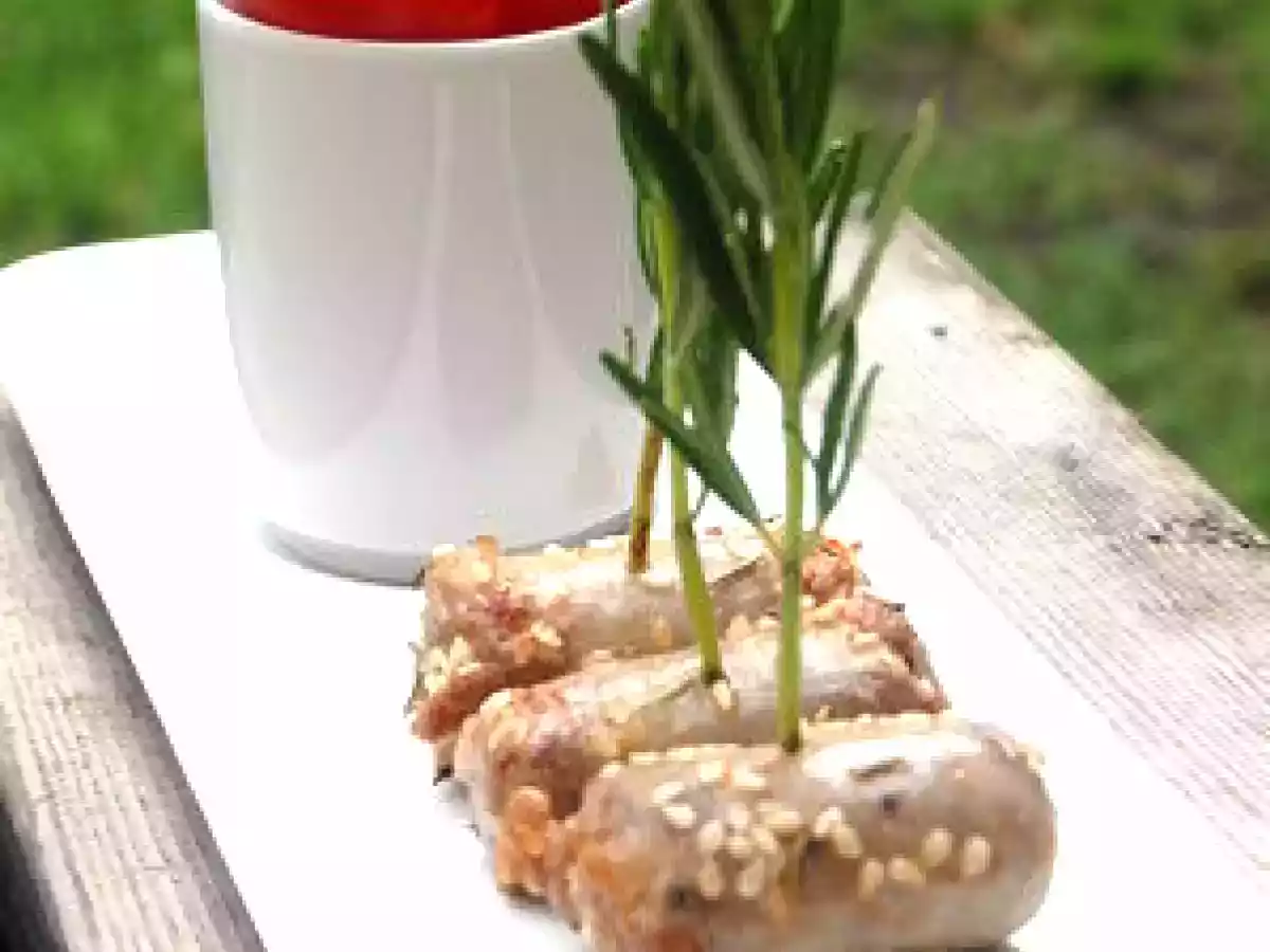 Chipolatas en brochettes de romarin
