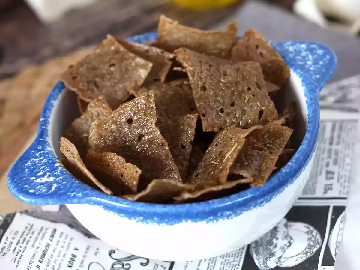 Chips aux galettes de sarrasin: parfait pour l'apéritif!