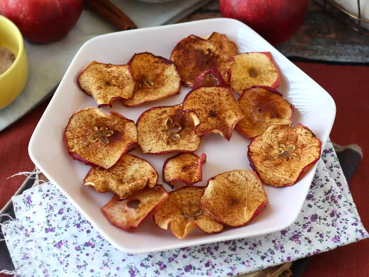 Chips de pomme à la cannelle au Air Fryer - photo 4