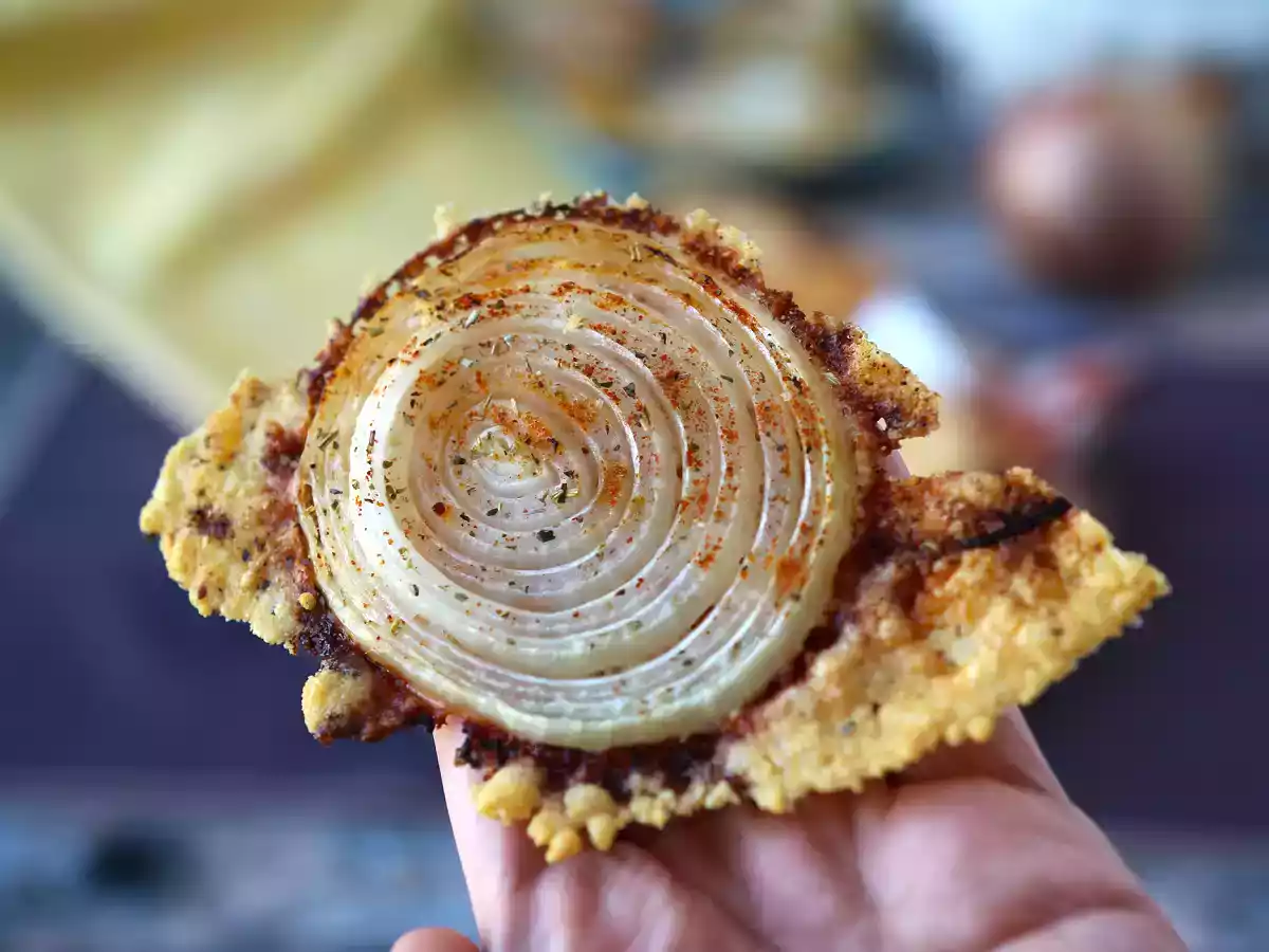 Chips maison super croustillantes à l'oignon et au parmesan - photo 5