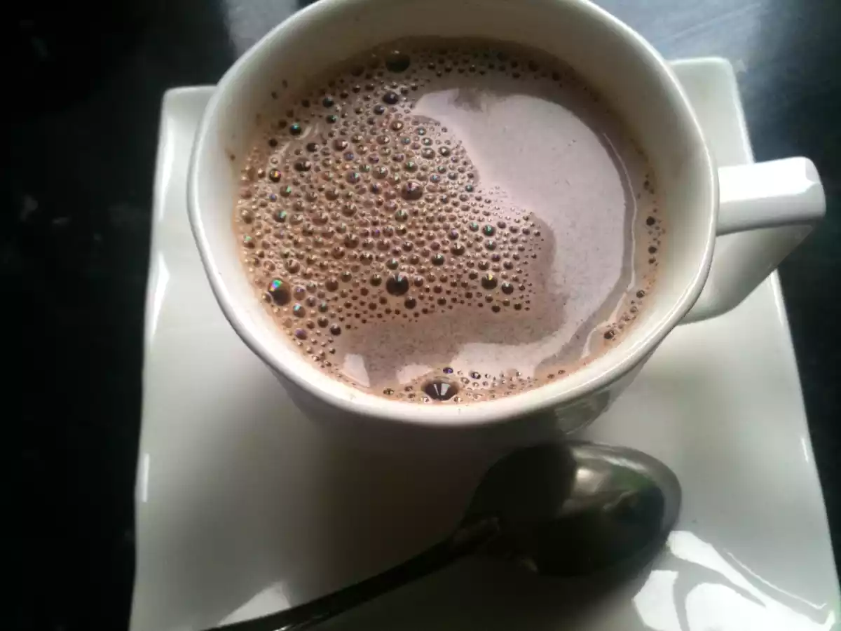 Chocolat chaud a la pate a tartiné