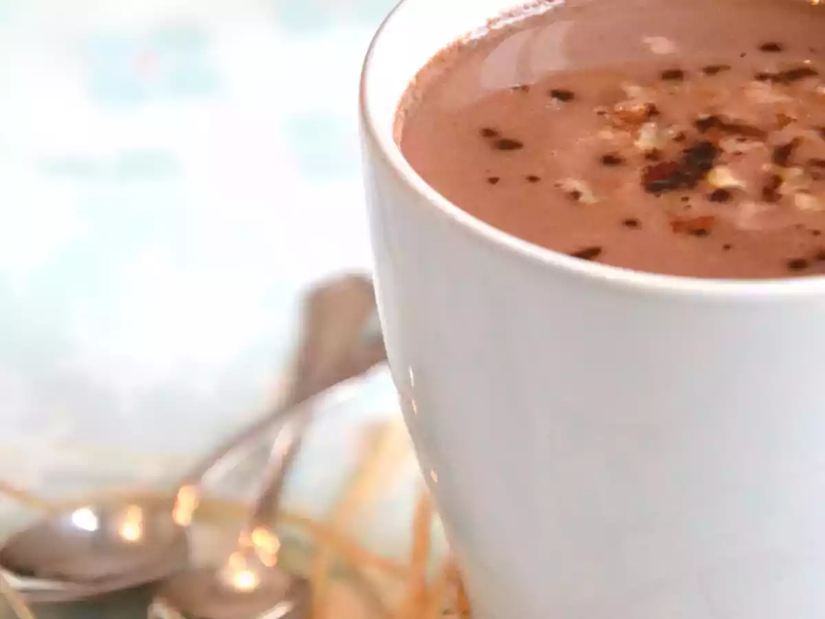 Chocolat chaud au lait de coco, lait d'avoine & noix de pécan { Vegan } - photo 2