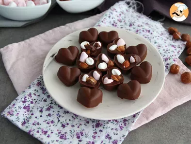 Recette Chocolats aux marshmallows et aux noisettes