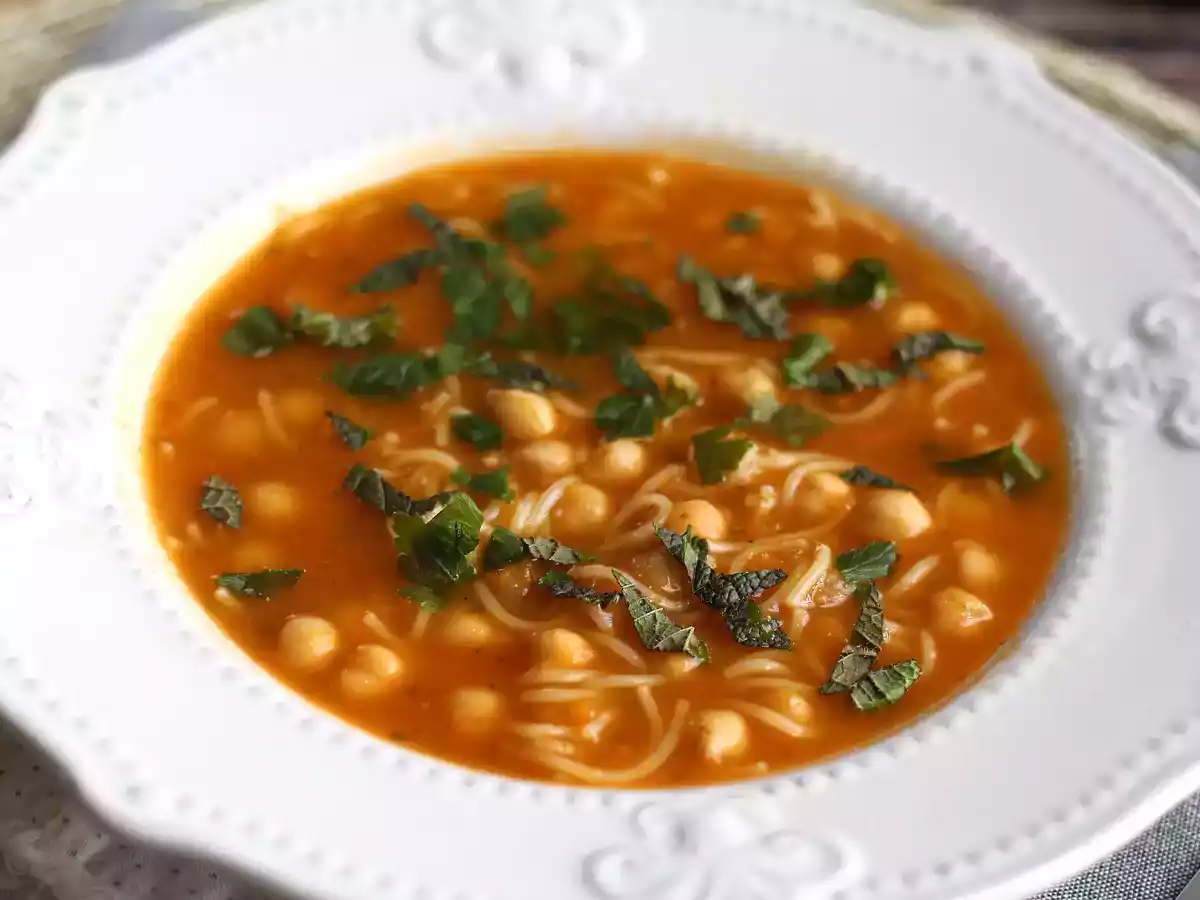 Chorba végétarienne, la soupe parfumée et savoureuse par excellente ! - photo 4