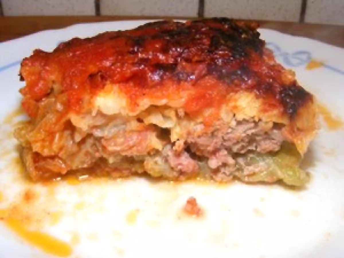 CHOU FARCI EN LASAGNES DE JOLIE MAMAN