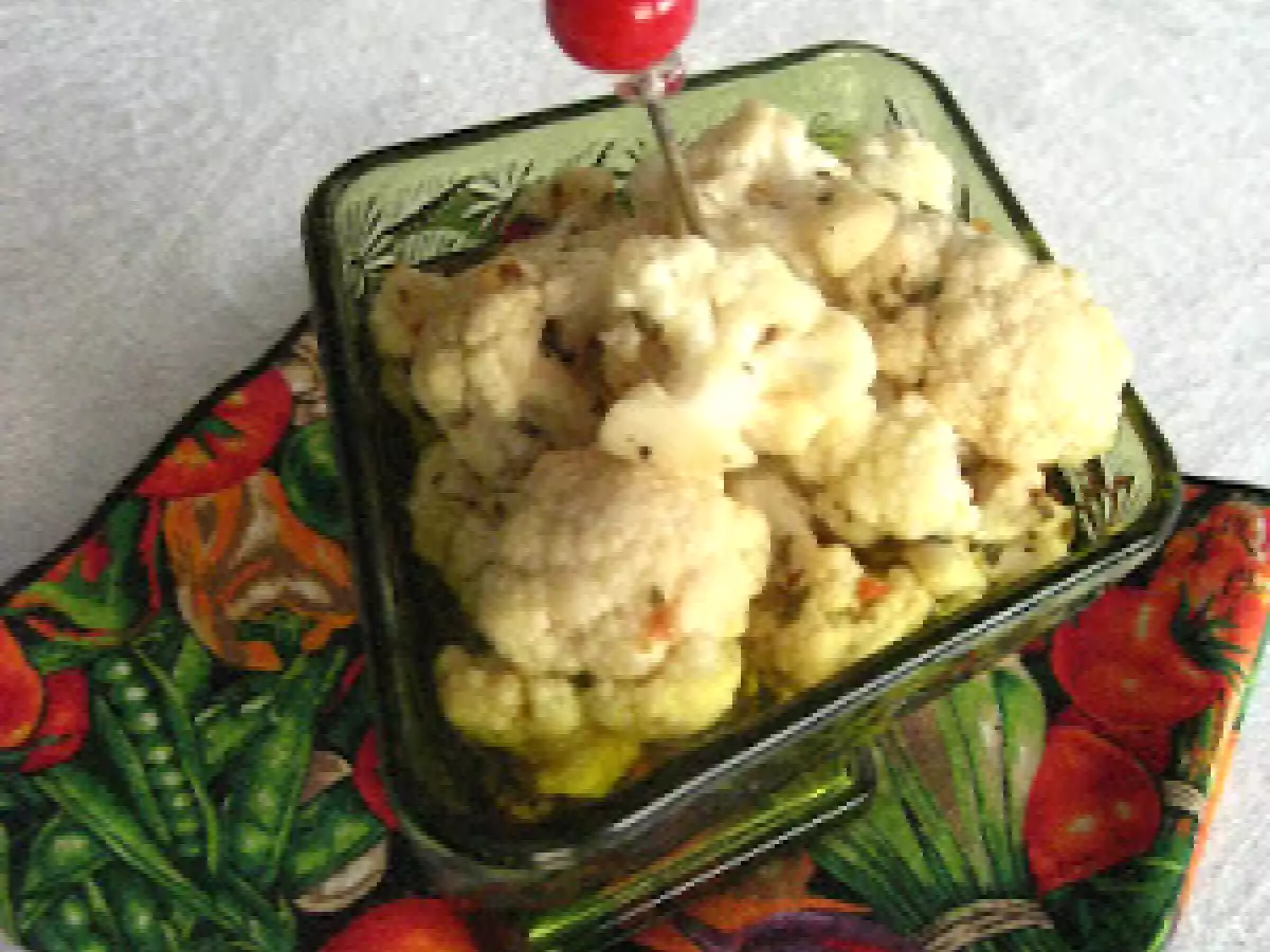 Chou-fleur mariné à l'italienne