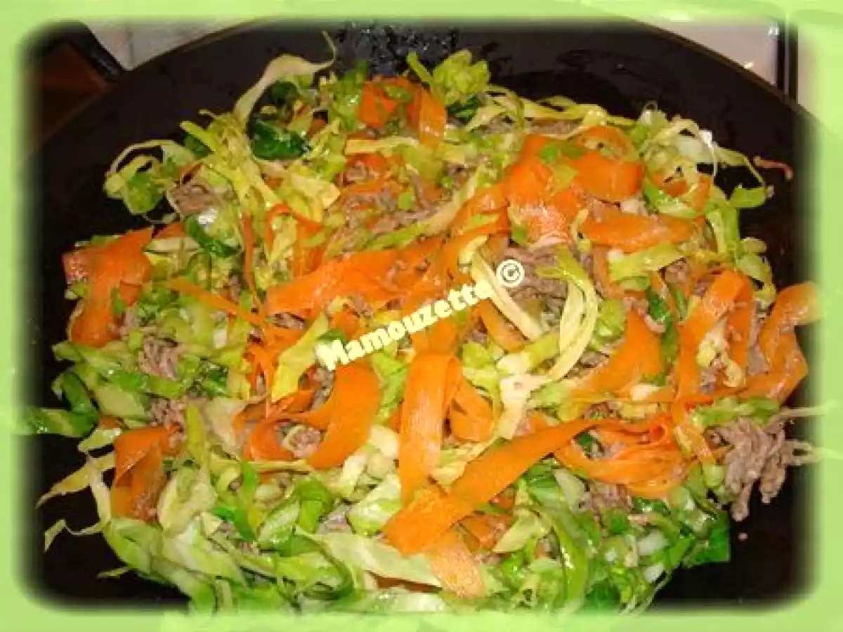 Chou pointu au wok - photo 4