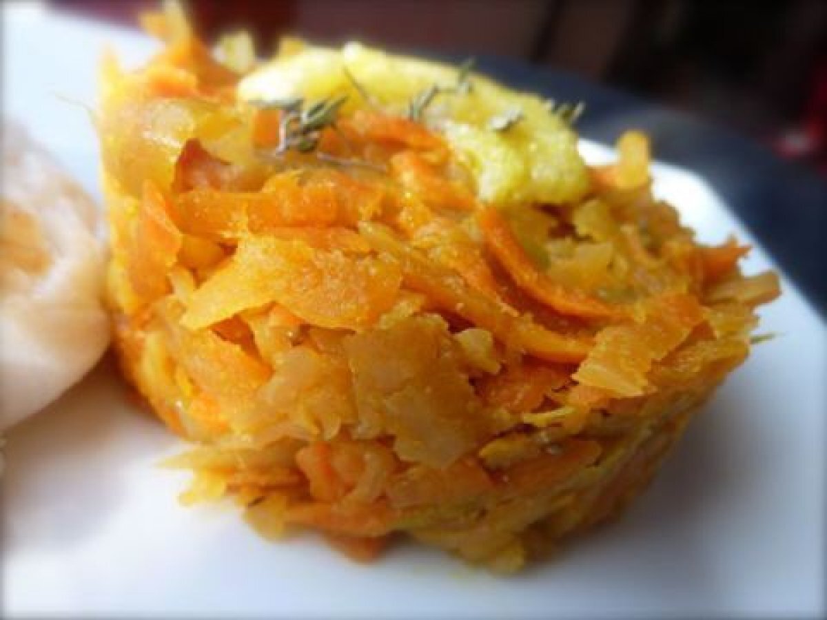 Recette de chou rave, carottes, gingembre et citrons confits