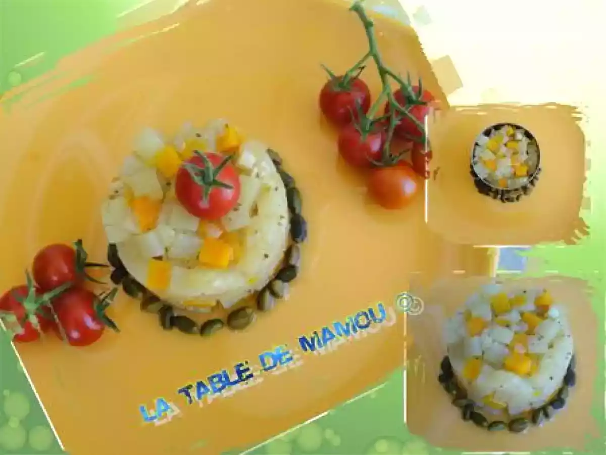 Chou rave glacé au miel de thym