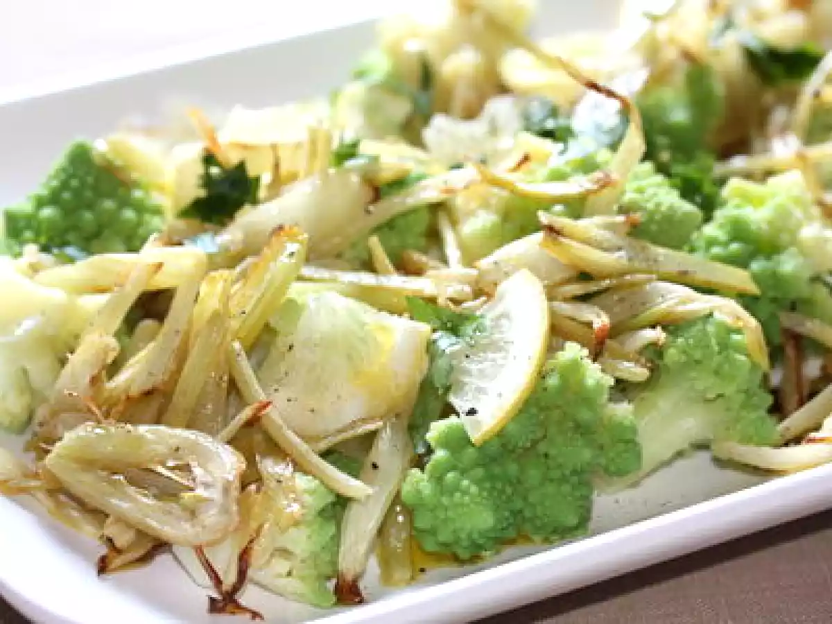 Chou Romanesco aux Fenouils Rôtis