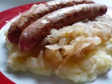 Choucroute aux saucisses de Nurnberg - Sauerkraut mit Nürnberger Würstchen