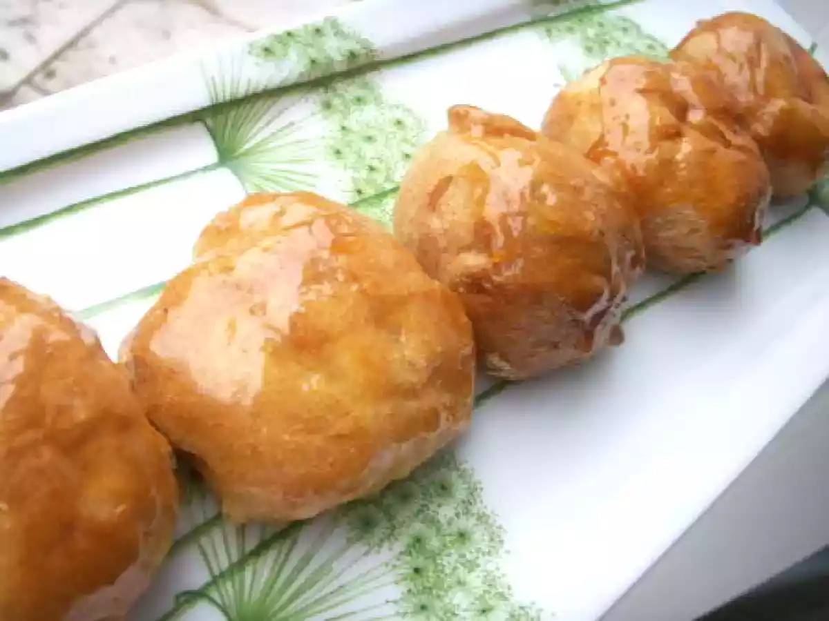 Chouquettes caramélisées à la crème légère - photo 4