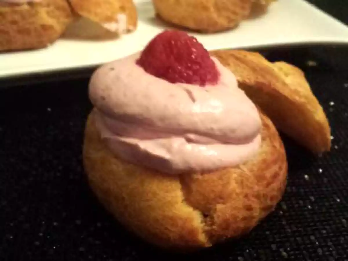 Choux à la ganache framboise - photo 3