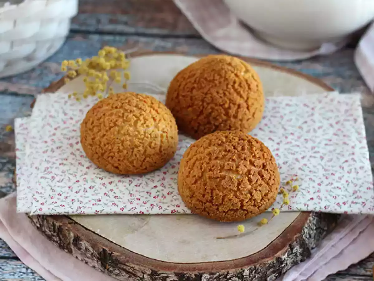 Choux craquelin à la crème à la vanille - photo 4