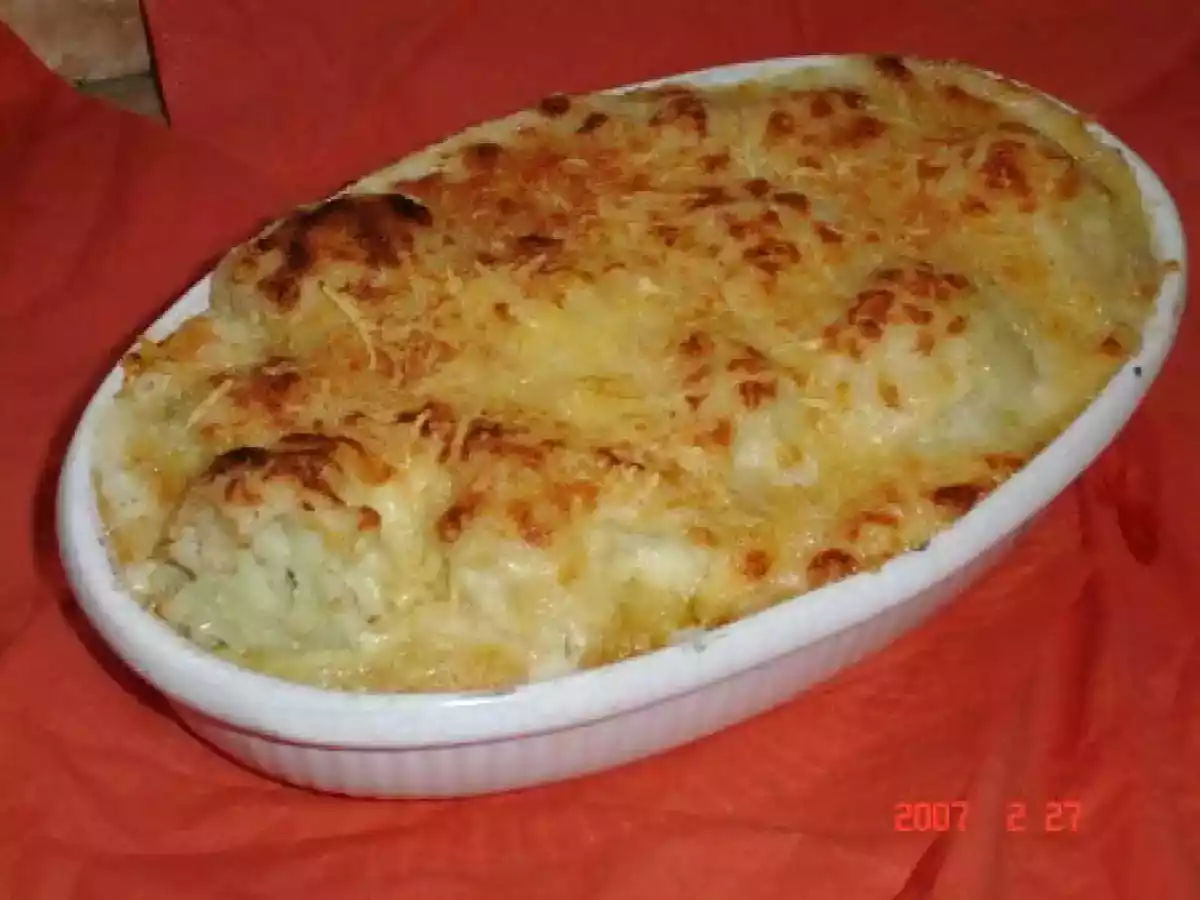 Choux fleur gratinéà la sauce blanche au comté
