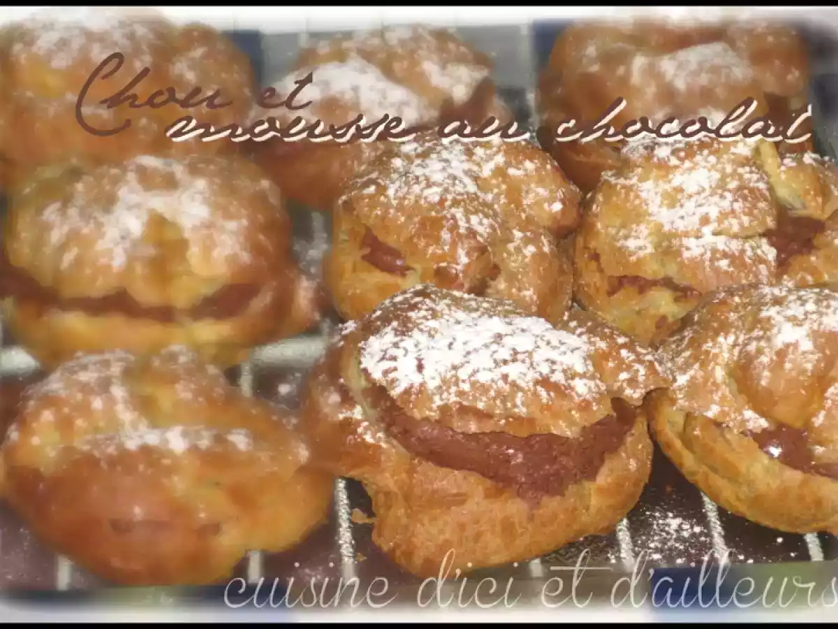 Choux fourrés à la mousse au chocolat