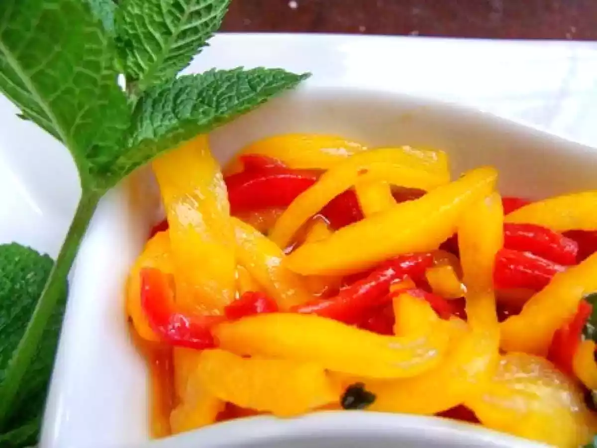 Chutney aux poivrons, gingembre et menthe - photo 2