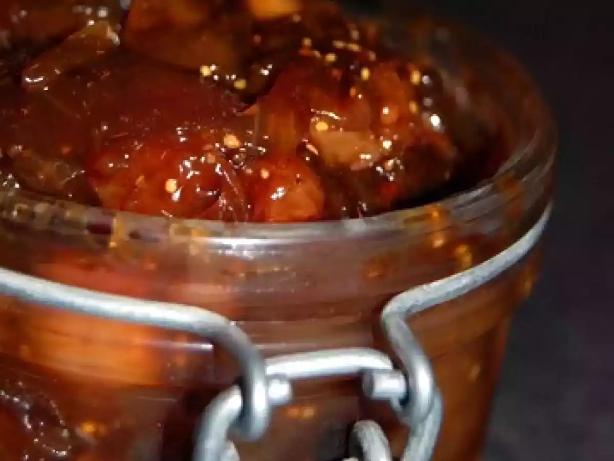 Chutney de figues aux épices et... au Pineau...