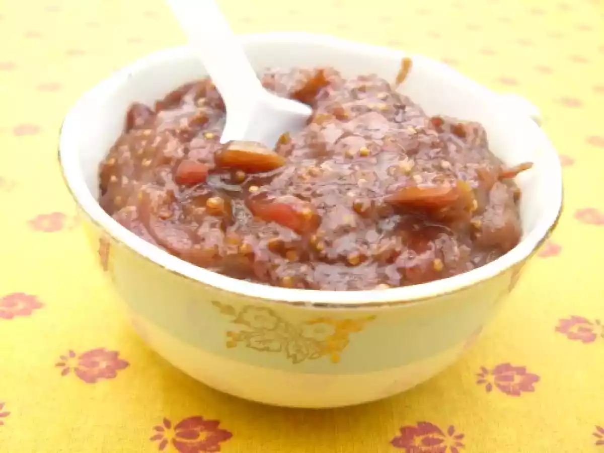 Chutney de figues aux oignons