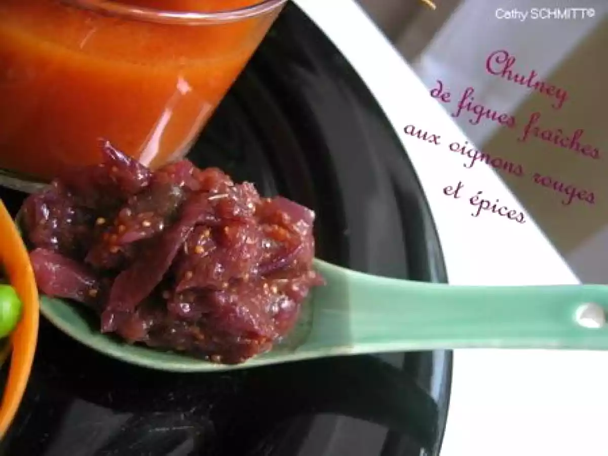 Chutney de figues aux oignons rouges et épices