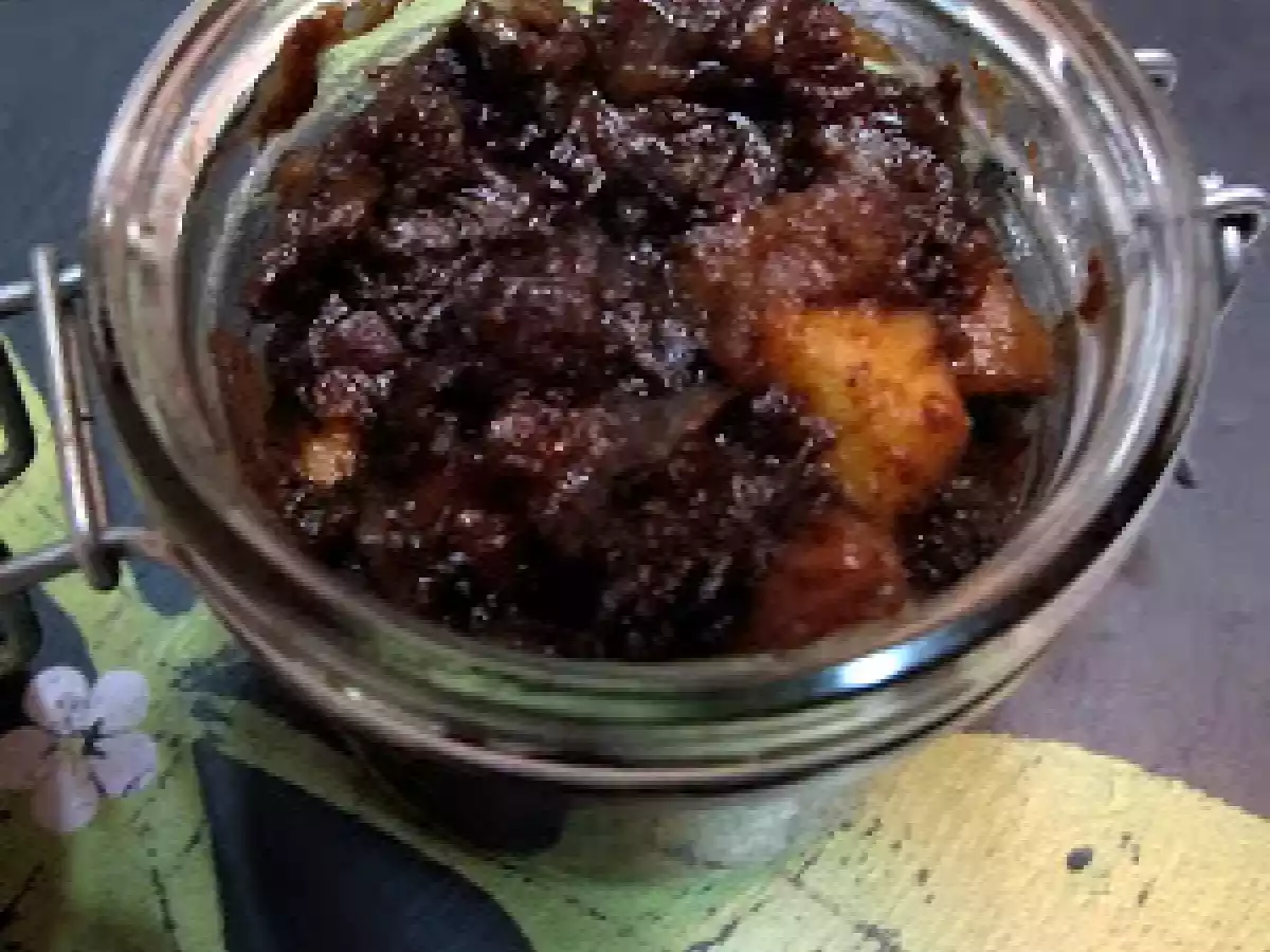 Chutney de pommes aux pruneaux