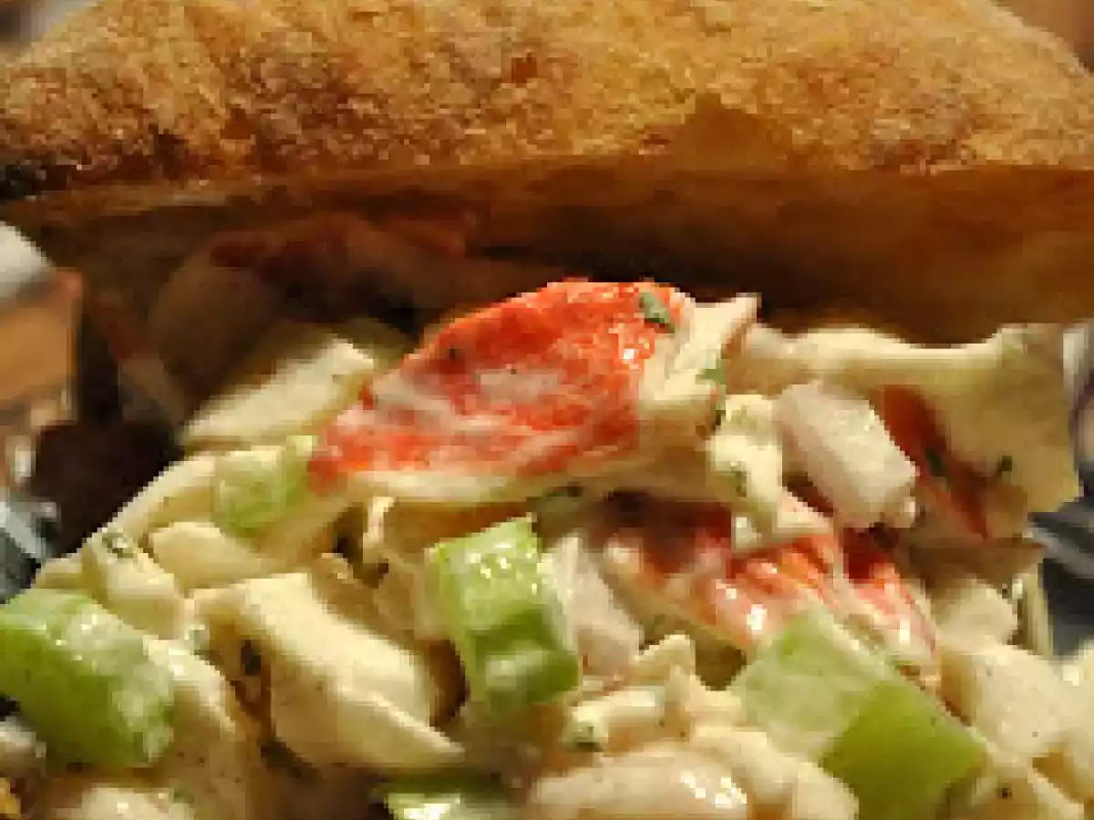 Ciabbata grillé à la salade de Goberge et Crevettes - photo 2