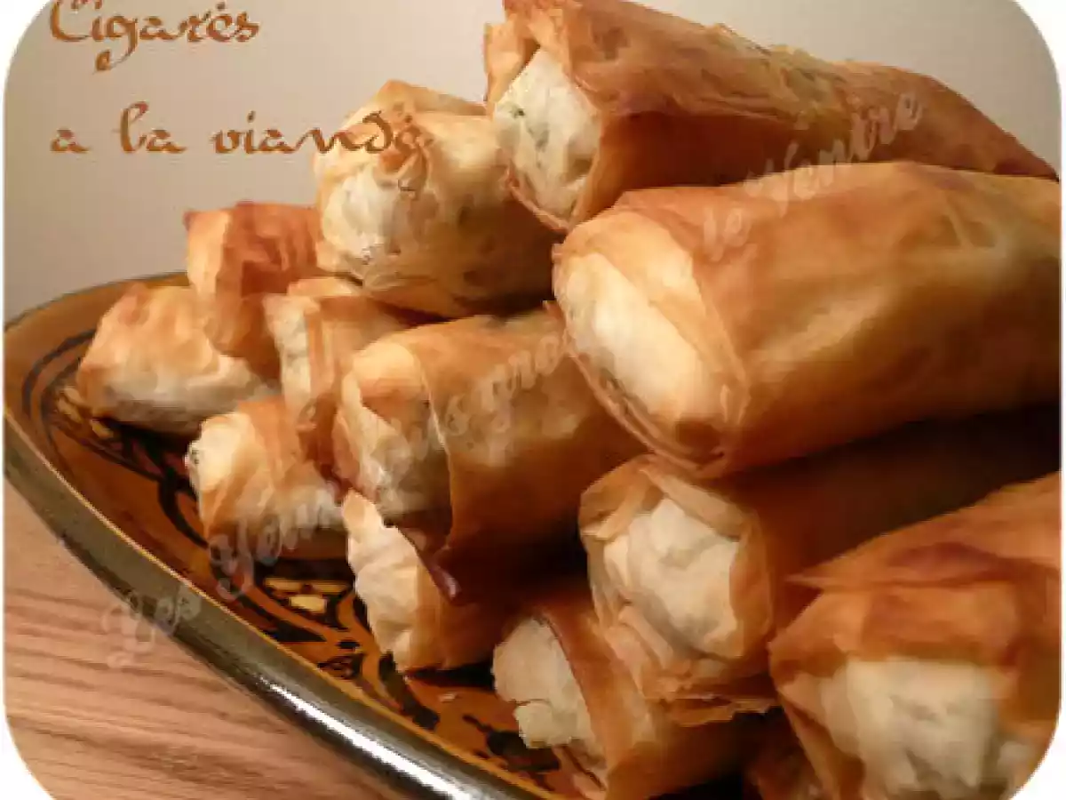 Cigares à la viande hachée (bourek à la viande)