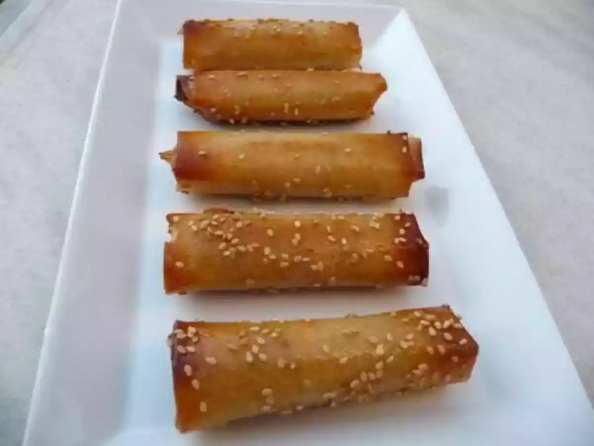 Cigares aux amandes cuisson au four