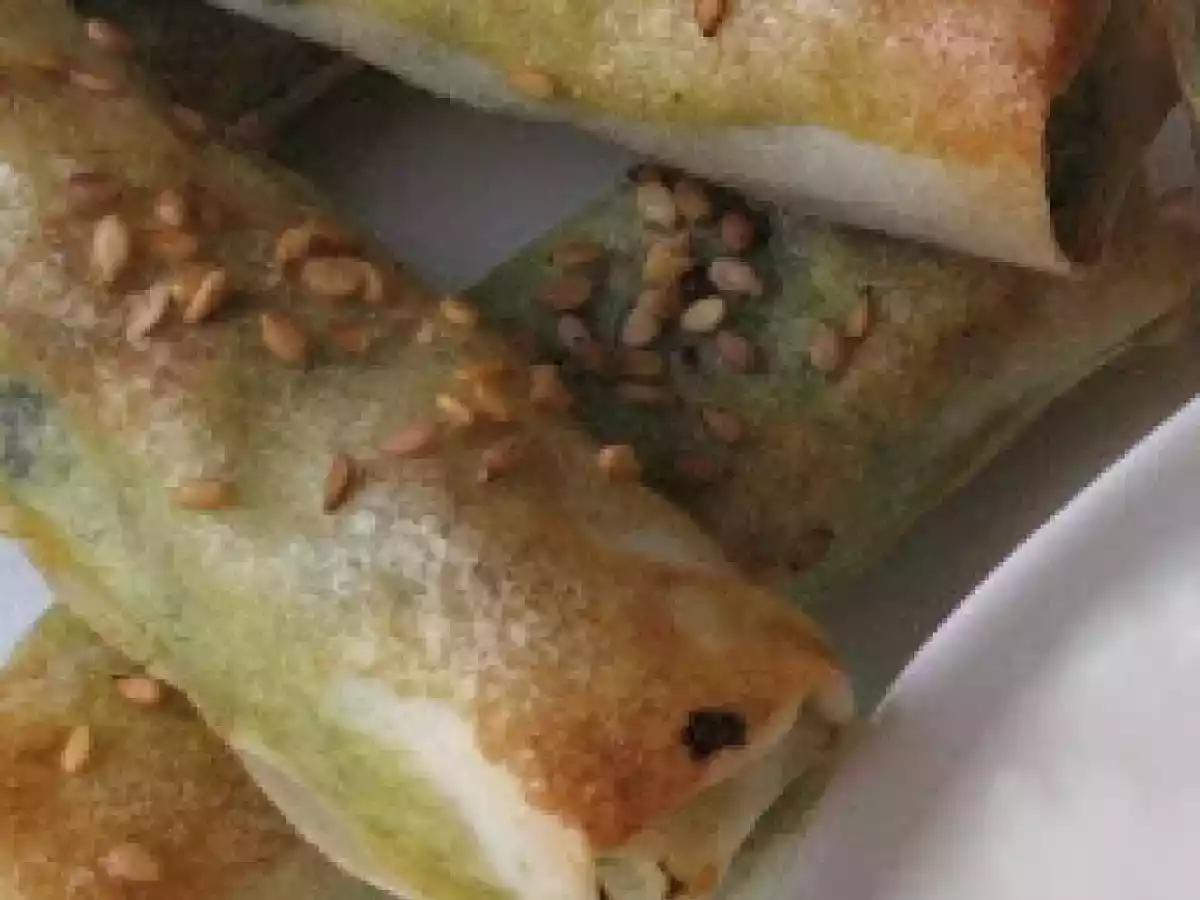 Cigares croustillants aux épinards et poisson - photo 2