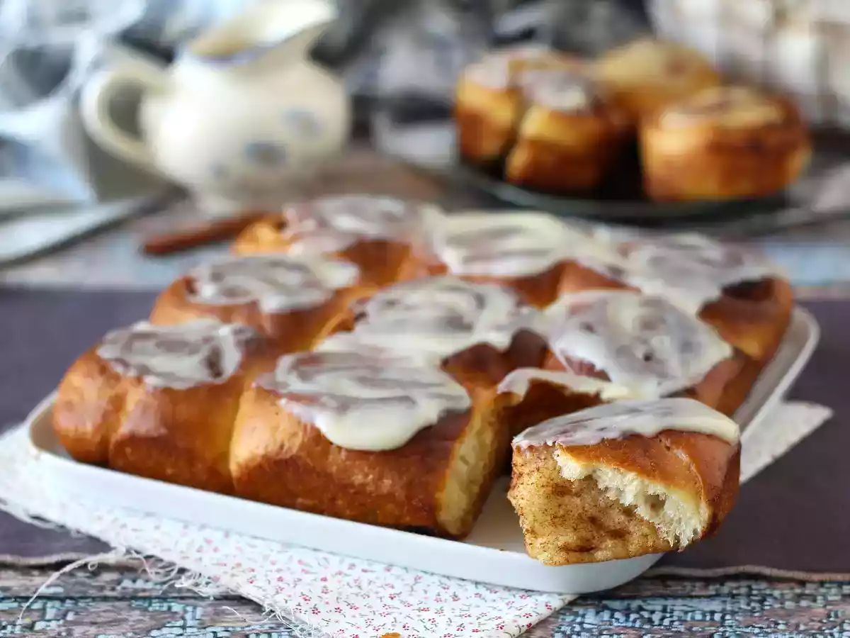 Cinnamon rolls, la brioche à la cannelle et son glaçage à la vanille - photo 6