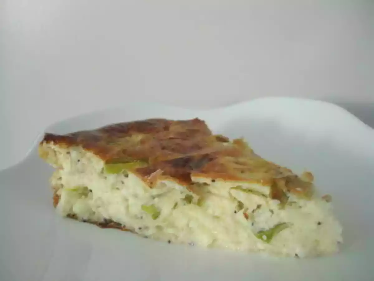 Clafouti aux poireaux et à la tomme de brebis - photo 2