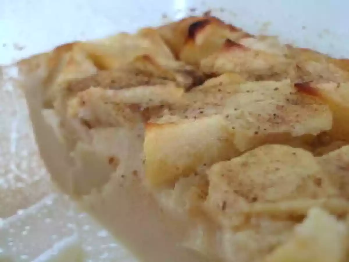 Clafouti aux pommes au lait d'amande