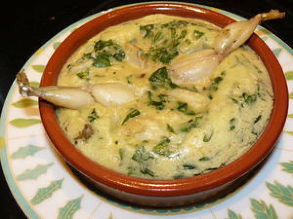 Clafouti de cuisses de grenouilles au vert de blettes - photo 2