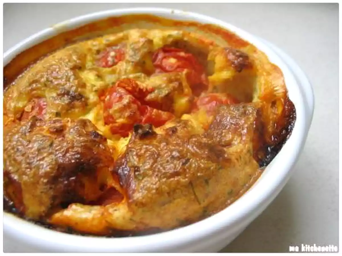 CLAFOUTI FETA-TOMATE CERISE