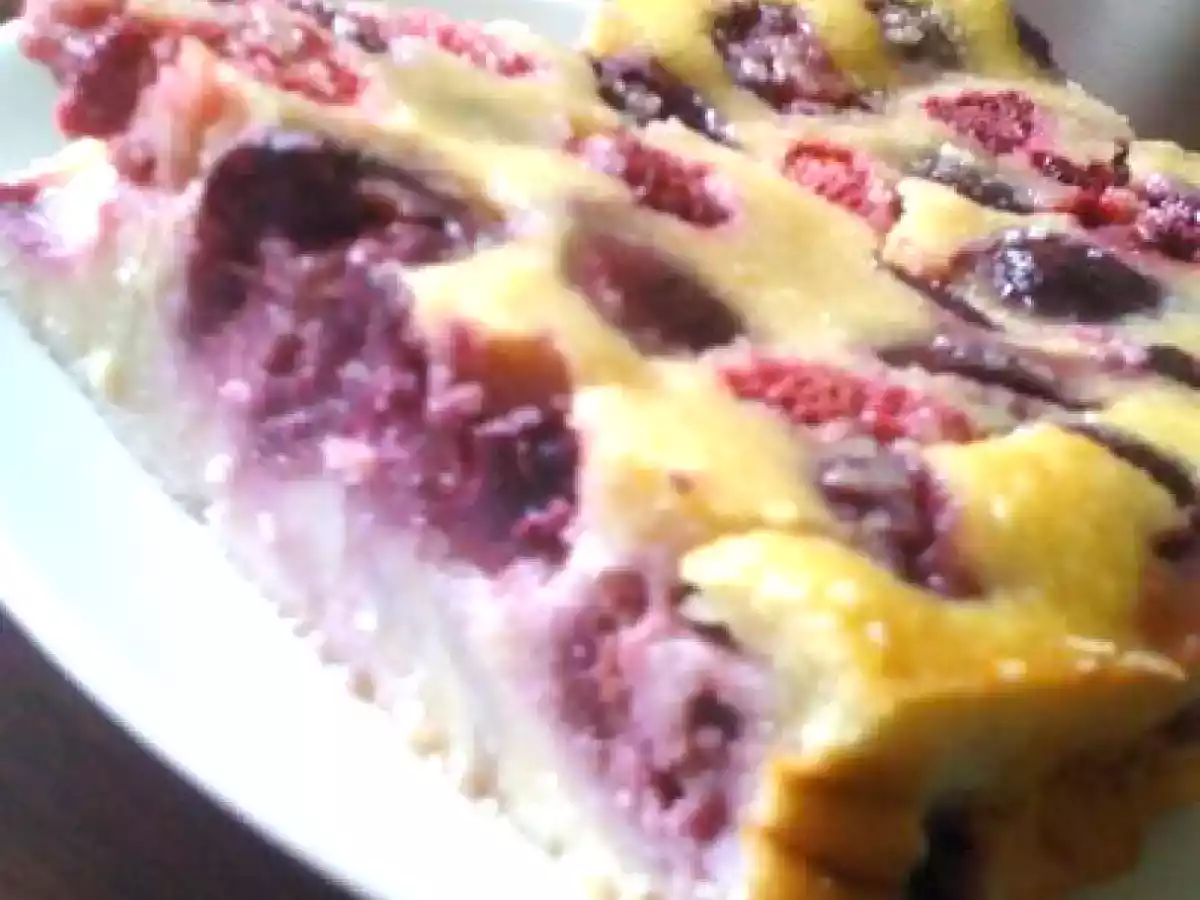Clafouti moelleux Cerises & Framboises