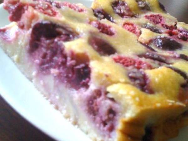 Clafouti moelleux Cerises & Framboises