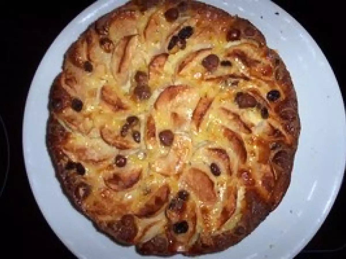 Clafouti pommes - fruits secs